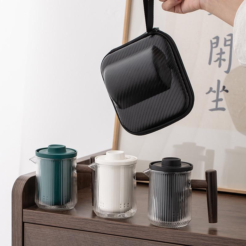 旅行茶具套装便携式户外露营旅游泡茶喝茶装备随行快客杯一壶四杯
