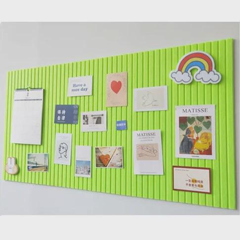 彩色毛毡板墙贴办公室幼儿园创意展示板室内装饰吸音板照片墙自粘