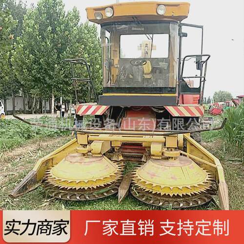 玉米秸秆青储机单行自动粉碎水稻饲料物料大型轮式圆盘液压收获机