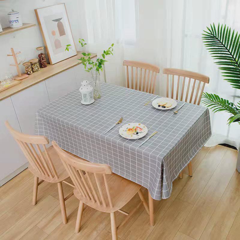桌布防水防烫防油免洗pvc塑料台布茶几垫少女心ins长方形餐桌布艺