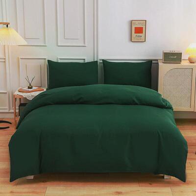 ki9s七维玫瑰红运五行旺四件套玫红色床单被套纯色三件套素色床上