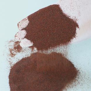 红色目石砂厂家喷砂磨料60石榴水刀砂喷砂除锈水刀切割金刚砂