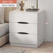 床头柜简约现代白色卧室大号储物收纳柜经济型简易床边柜置物架