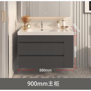 陶瓷一体盆304不锈钢浴室柜组合厂台盆柜卫生间洗脸池洗漱台洗手