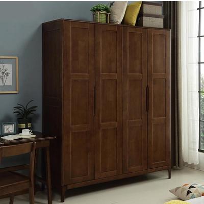 实木衣柜卧室原木简约对开两门三门储物柜家用四门衣柜多功能衣橱