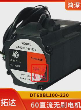60直流无刷马达DT60BL100-2300.5NM150W3000转24VDC调速低噪音