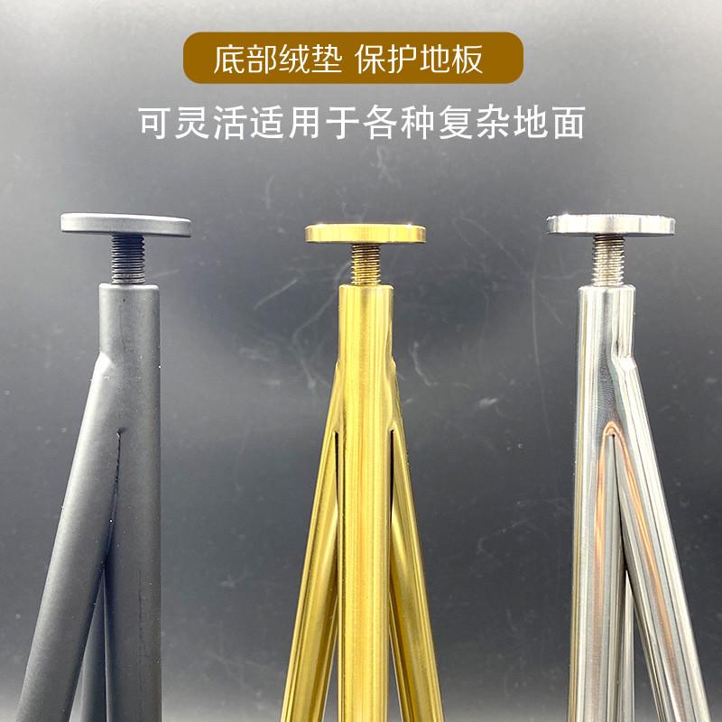 轻奢柜脚金属不锈钢桌厨电视浴室可调节家具茶几伸缩五金支撑腿架