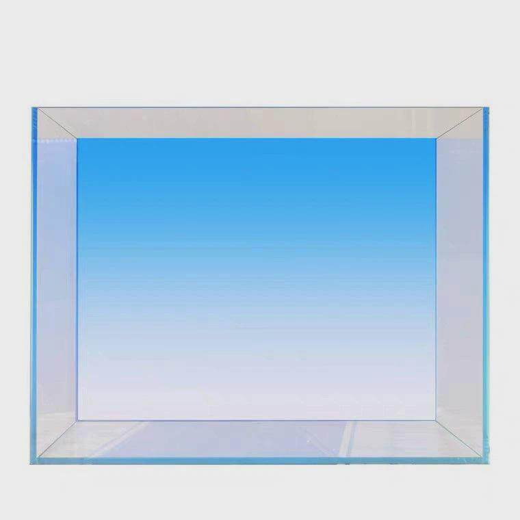 鱼缸水草缸背景纸 水族造景装饰蓝白渐变青白渐变背景纸