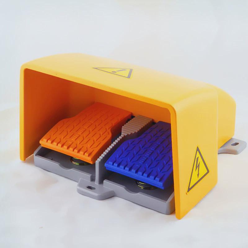 包邮正品韩国KACON凯昆HRF-HD5NX双联双踏脚踏开关铝合金外壳