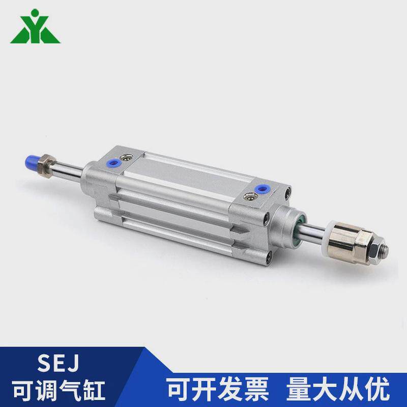 樱气缸牌亚德客型sej100x80x100x150x200x300-30-50-s可调行程美