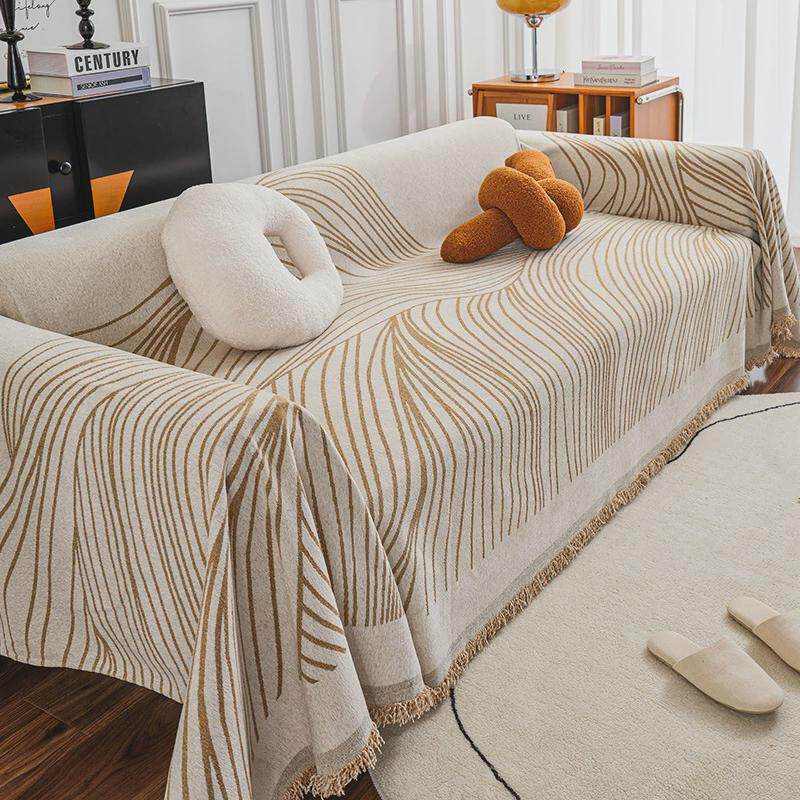 防猫抓高级感雪尼尔沙发盖布巾新款万能全包四季通用防滑沙发盖巾