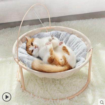 网红款猫窝冬季保暖可拆洗猫吊床宠物床猫咪趣味躺椅四季通用摇床