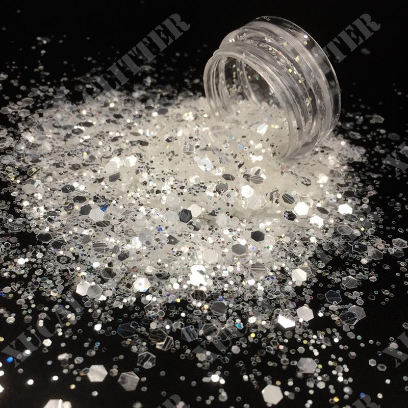 diy注塑镭射材料闪粉圣诞彩色金葱粉工艺品gliiter五金亮片厂家