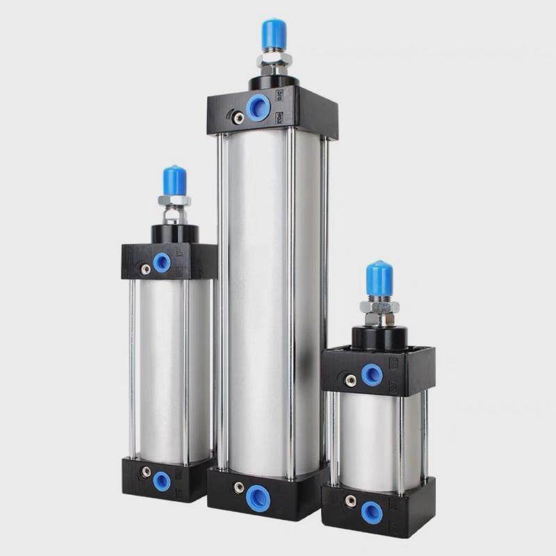 sc标准气缸铝合金sc125/160/200/250小型气动标准推力sc大气缸