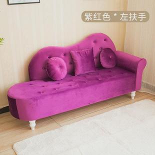 Z54G布艺小户型沙发客厅简约现代租房服装店贵妃沙发椅双人卧室小