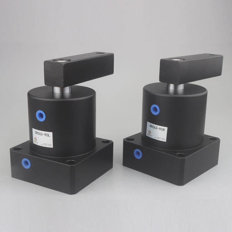 旋转夹紧气缸转角气缸下压src25/32/40/50/63-90l-90r-180l-180r