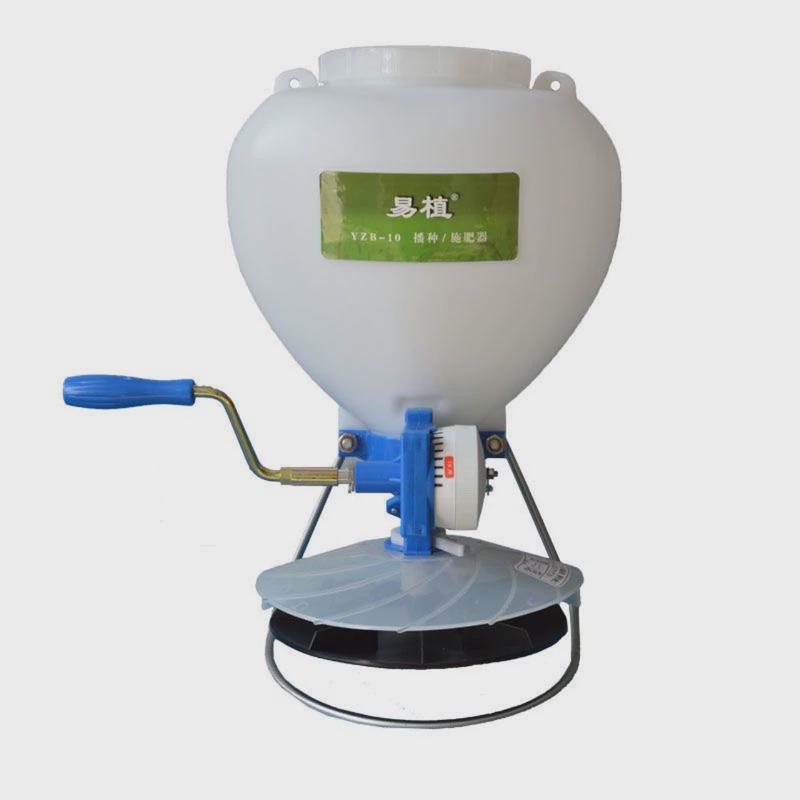 热销草种播种机撒播施肥器手摇撒播种草坪常青树