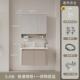 太空铝圆弧智能浴室镜柜带美妆浴室镜子挂墙式 卫生间收纳储物镜箱