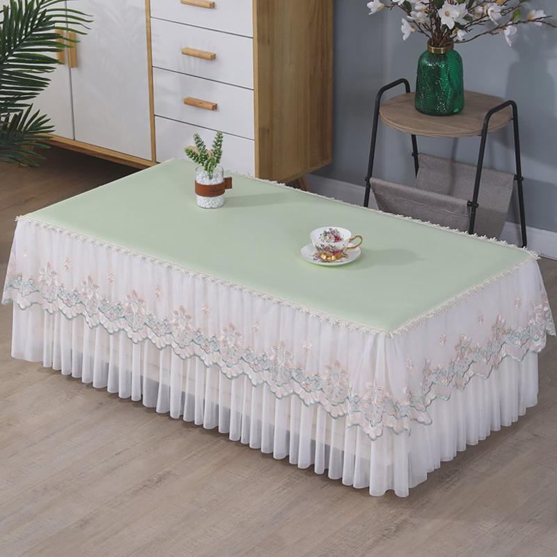 防水防油防烫茶几电视柜新款桌布防尘罩简约长方形餐全包桌布皮革