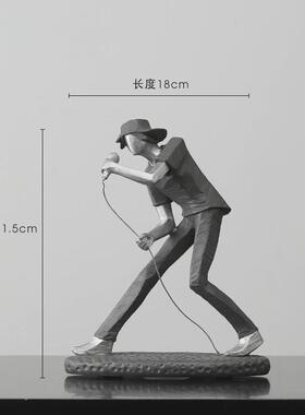北欧艺术摇滚家居摆件人物创意客厅桌面电视柜办公室乐队软装饰品