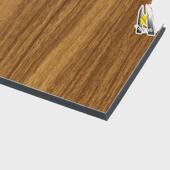 外墙铝塑板材料3厘8丝铝塑复合板饰面板幕墙木纹内墙门头角铝朔板