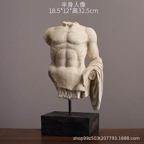 大卫维纳斯欧式古典人像复合砂岩样板房客厅书房软装饰品树脂摆件