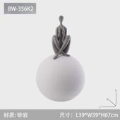 现代简约创意落地摆件客厅玄关家居摆设品酒店大堂样板房软装 饰品