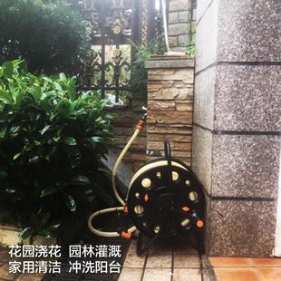 金属铁46分软自来水卷管车收纳架大缠绕盘器浇花冲洗高压水枪工具