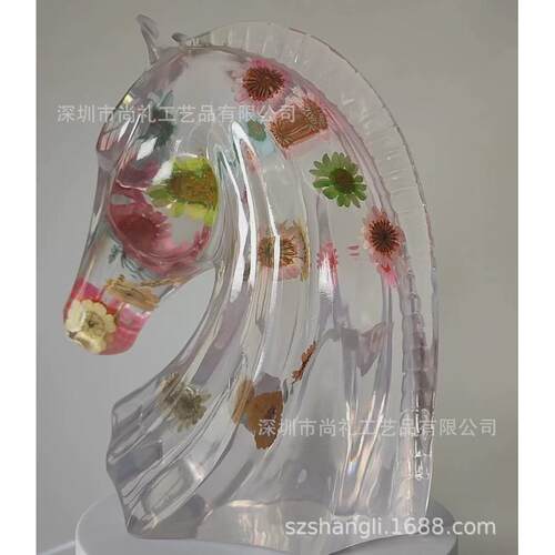 创意新品树脂马头工艺品摆件客厅装饰品电视柜样板间马头办公室
