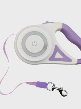 led勒绳自动伸缩狗狗牵引绳遛狗不发光手宠物绳用品现货批发