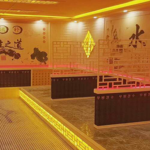 美容院装修汗蒸房包工包料承建电气石房多人桑拿房半盐房开汗蒸馆