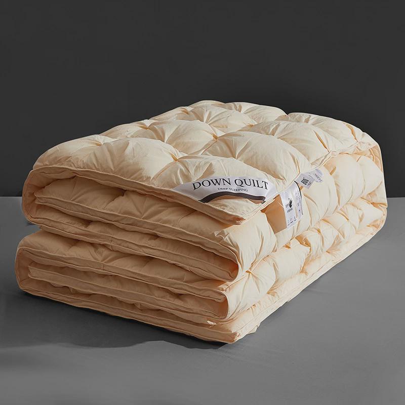 2024新款立体扭花鹅绒被子被芯150cm*200cm4斤白色