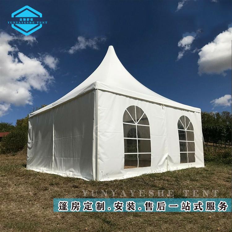 尖顶帐篷使用欧式篷房框架结构可循环铝合金美食节活动遮阳棚