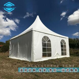 尖顶帐篷铝合金欧式可循框架结构篷房环使用美食节活动遮阳棚