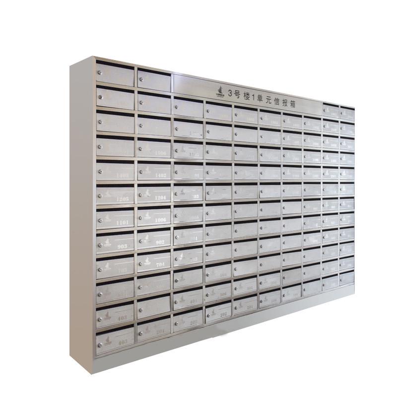 小区不锈钢信报箱挂墙信奶箱防雨带锁别墅信报箱投递落地式信箱