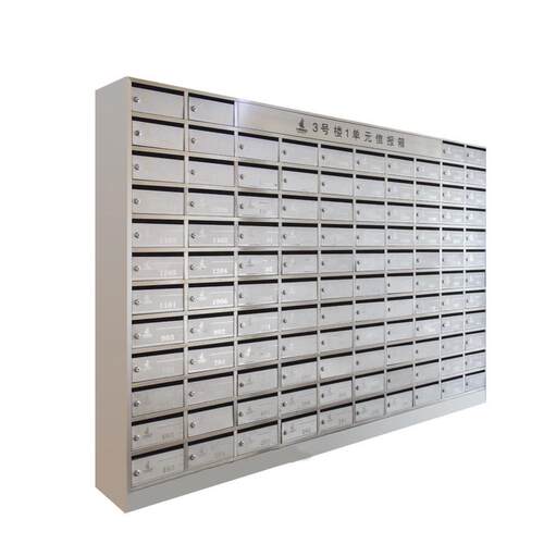 小区不锈钢信报箱挂墙信奶箱防雨带锁投递信报箱别墅落地式信箱