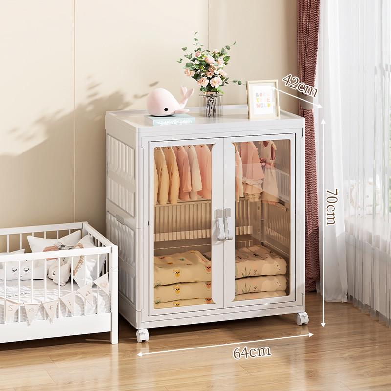 免安装收纳柜家用儿童简易衣柜成人卧室简约双开门大容量组装柜子