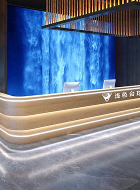 工业风夜店酒店前台宾馆台球厅接待台ktv酒吧吧台收银台美容柜台