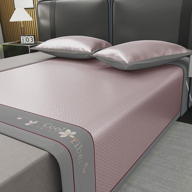 夏季凉席冰丝席床笠款可机洗软席子密文单双人空调席藤席抖音学生