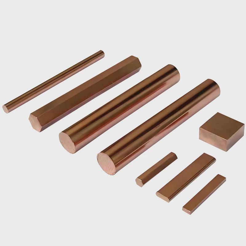 t2紫铜棒接地铜棒红铜棒3-200mm方棒六角棒实心圆柱棒材