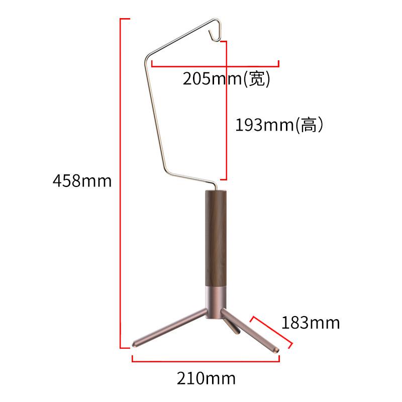 新品露营桌面灯架室内装饰实木户外轻量化三角支架可拆卸灯架