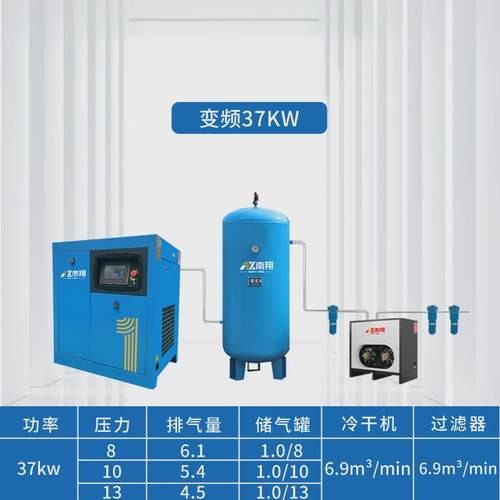 空压机7.5KW永磁变频螺杆空压机7.5/11/22/37KW螺杆式空气压缩机