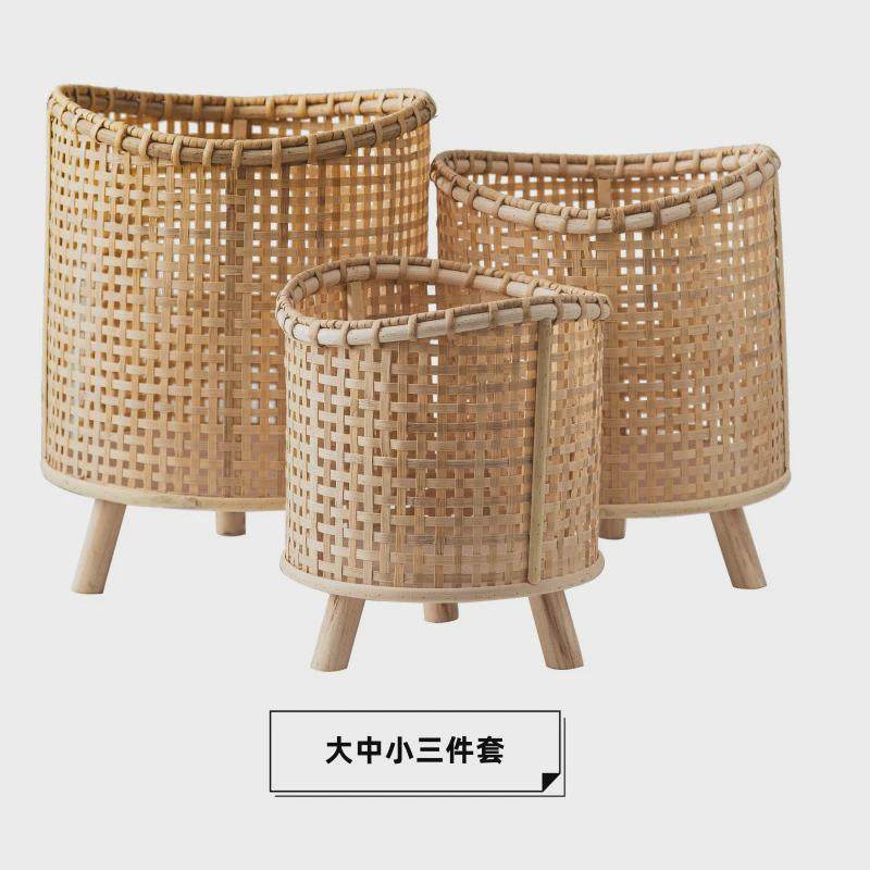 S588藤编花篮花盆竹编花架客厅落地式盆景植物摆放置物架阳台多肉,鲜花速递/花卉仿真/绿植园艺,多肉植物,淘宝优惠券,粉丝福利购,淘宝优惠卷