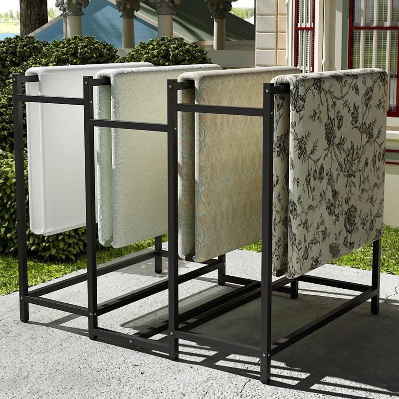 s588大型落地衣架户外晒被子防风阳台露天简易楼顶别墅加厚抗风挂