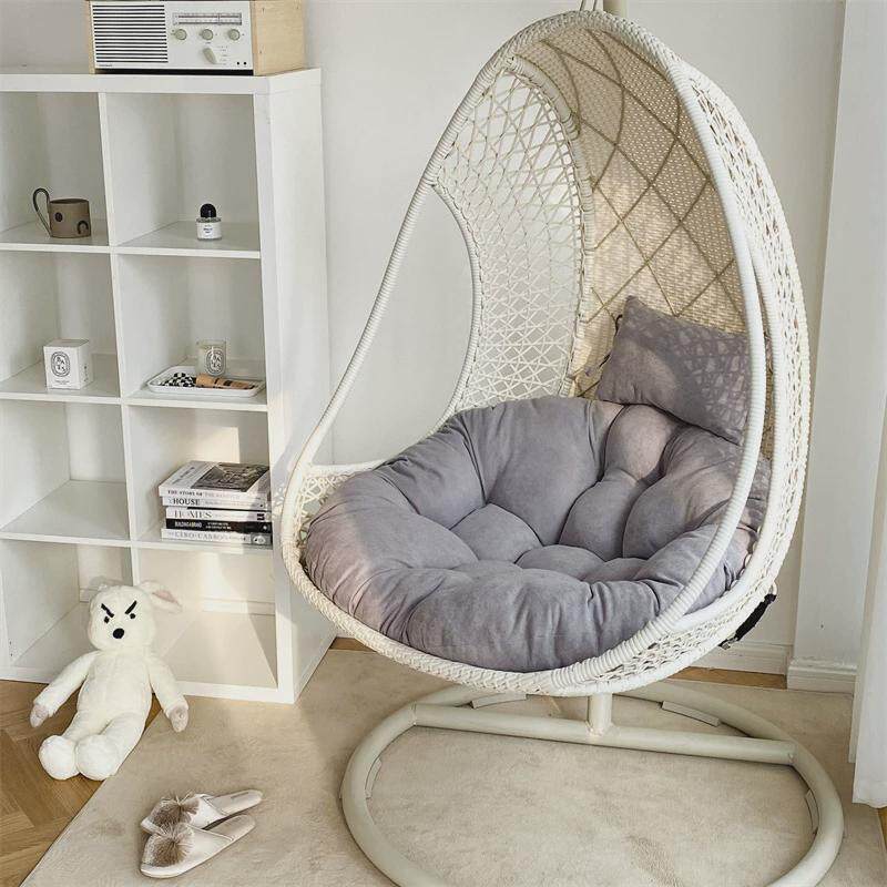 加厚吊椅鸟巢坐垫可拆洗圆形摇篮垫靠垫秋千吊篮藤椅单人摇椅垫子