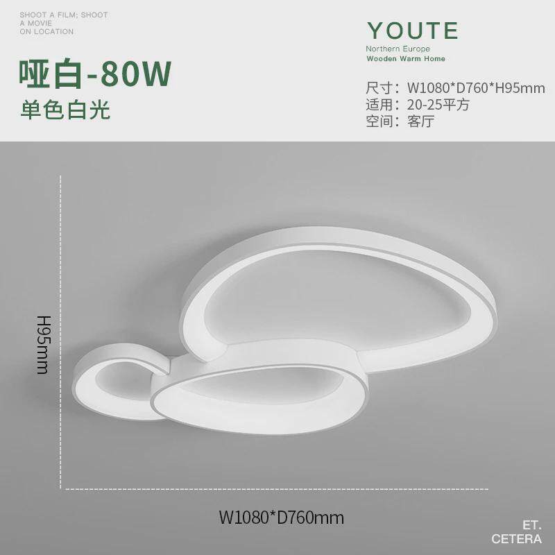 新款家用简约大气吸顶灯高端设计师几何艺术客厅灯智能网红主卧灯