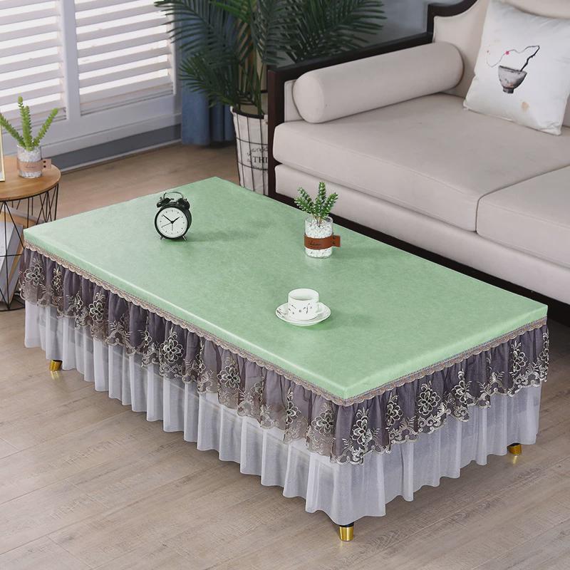 si6k长方形茶几桌布防油防水茶几布防烫欧式客厅家用罩套桌垫免洗