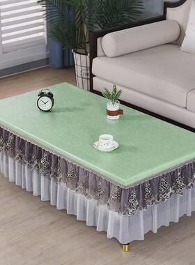 si6k长方形茶几桌布防油客厅家用免洗防烫欧式防水罩套桌垫茶几布