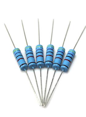 色环电阻2W精度1%1R/2R/3R/4R3/5R6/6R2/7R5/10R/20R金属膜电阻