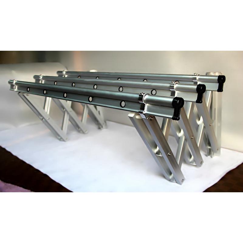 晒衣架双元阳台伸缩晾衣架户外推拉新折叠晒被架室外晾衣杆衣架